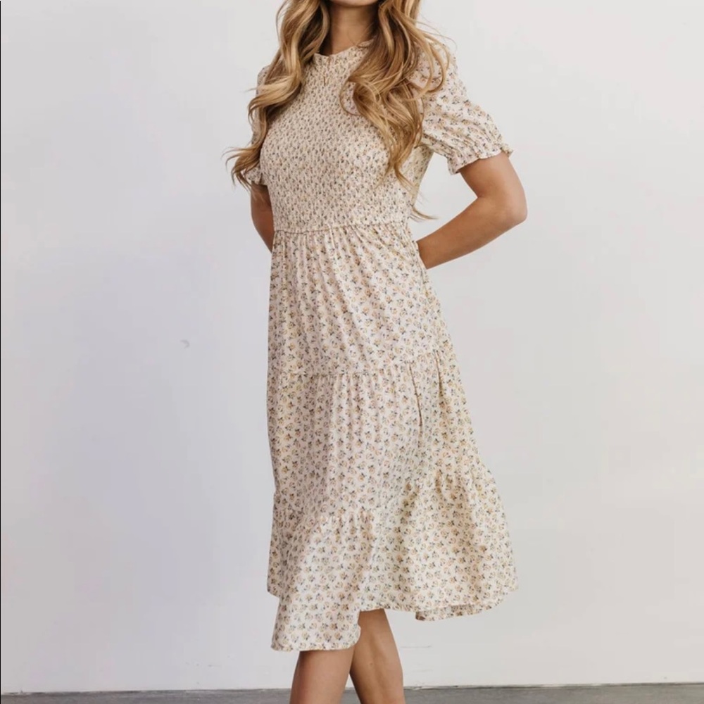 Baltic Born Skylar Smocked Midi Dress